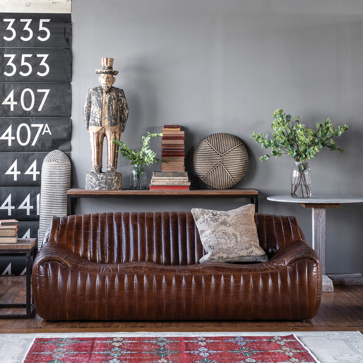 Leather Nautique Sofa by Studio Vastu