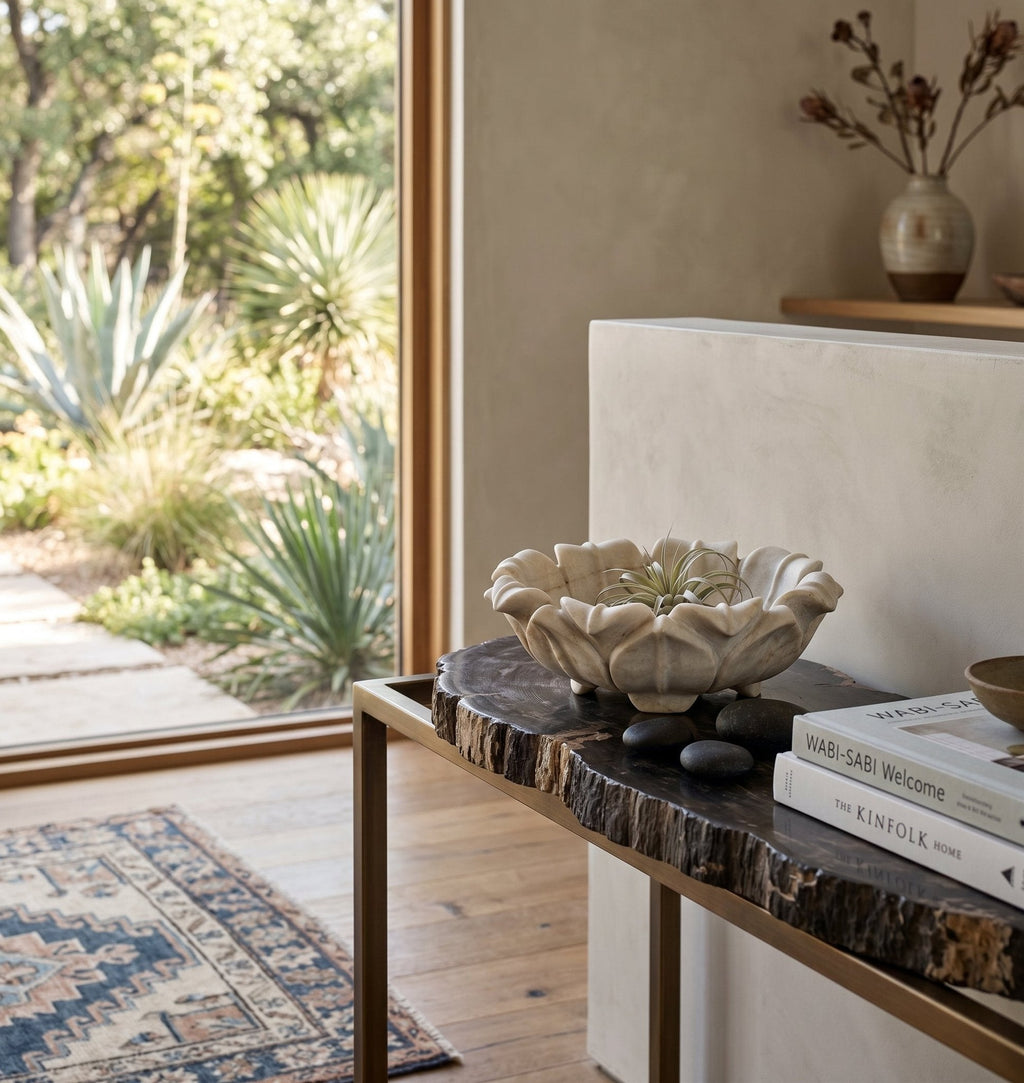 Lotus Marble Bowl by Studio Vastu