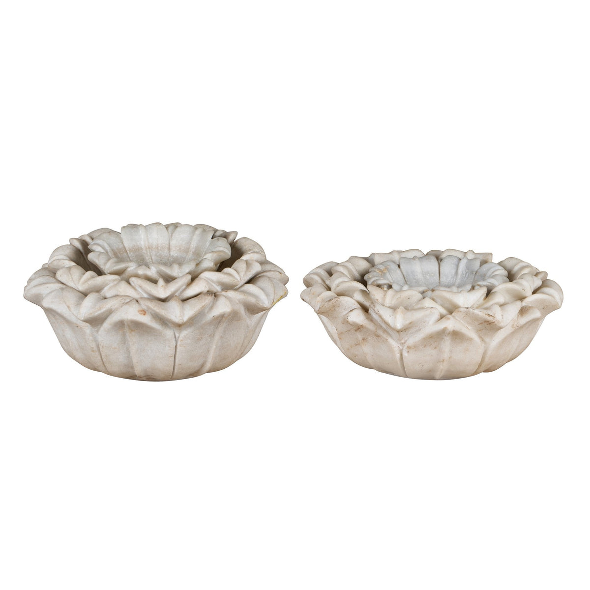 Lotus Marble Bowls Set of 3 by Studio Vastu