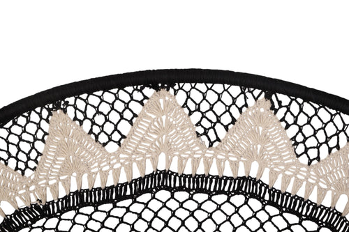 Mandala Cotton Rope and Iron Wall Art by Studio Vastu