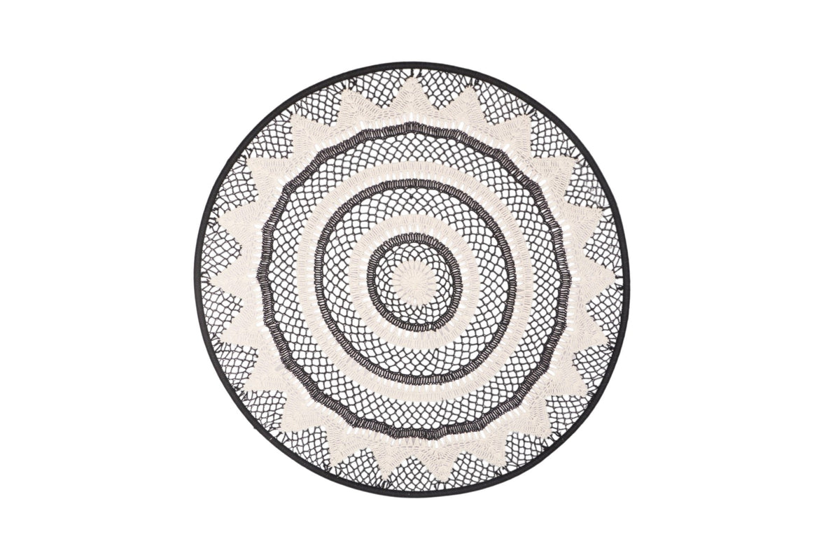 Mandala Cotton Rope and Iron Wall Art by Studio Vastu