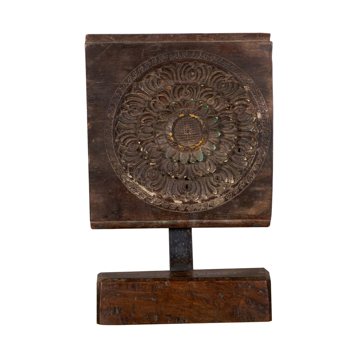 Mandala Rosette Wooden Fragment by Studio Vastu