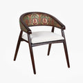 Mango Wood Bouclé and Tapestry Chair by Studio Vastu