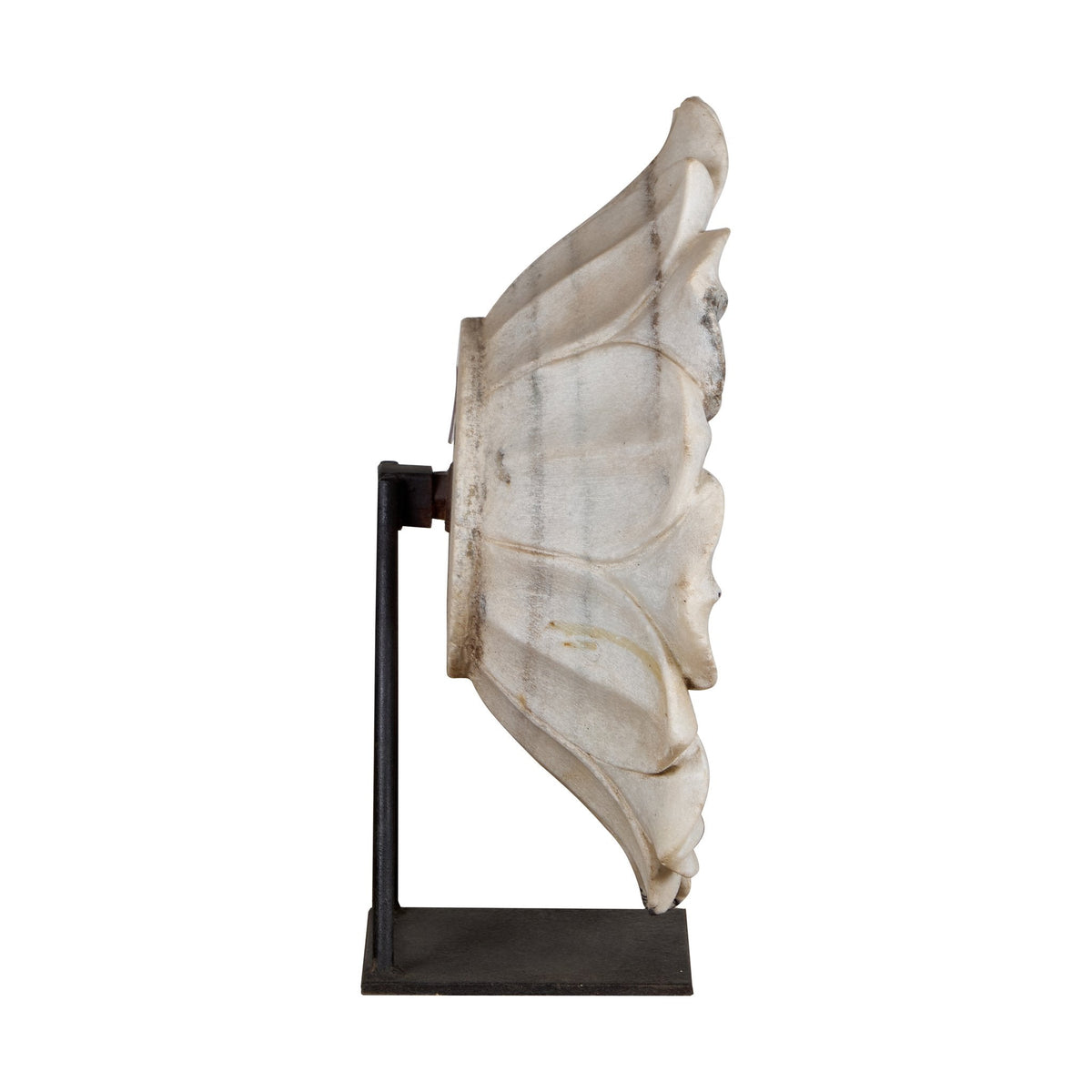 Marble Lotus Medallion Sculpture by Studio Vastu