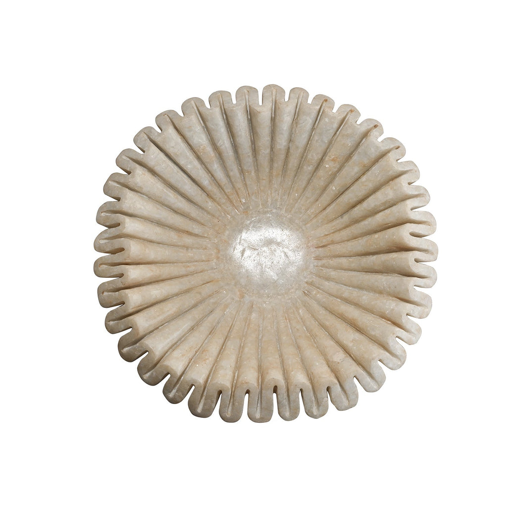 Marble Rippled Context Bowl Large by Studio Vastu
