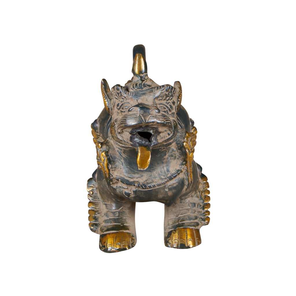 Mythological Brass Lion Figurine by Studio Vastu
