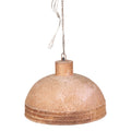 Patinated Copper Dome Pendant Light by Studio Vastu