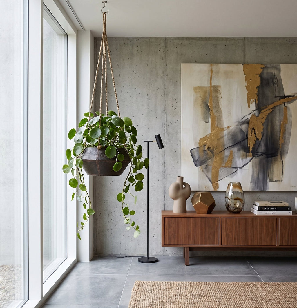 Patinated Iron Hanging Planter by Studio Vastu