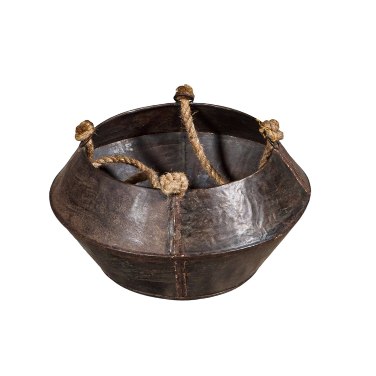 Patinated Iron Hanging Planter by Studio Vastu