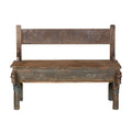 Peacock Motif Teak Haveli Bench by Studio Vastu