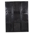 Perforated Black Iron 3-Panel Screen by Studio Vastu