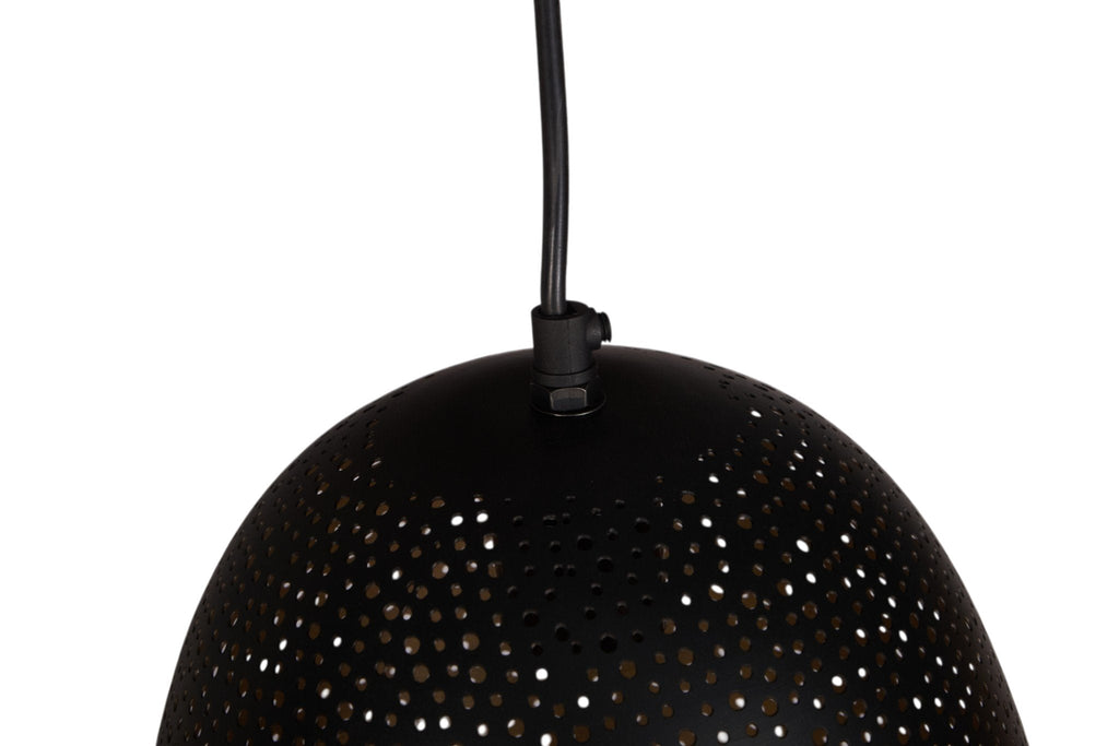 Perforated Iron Dome Pendant Light by Studio Vastu