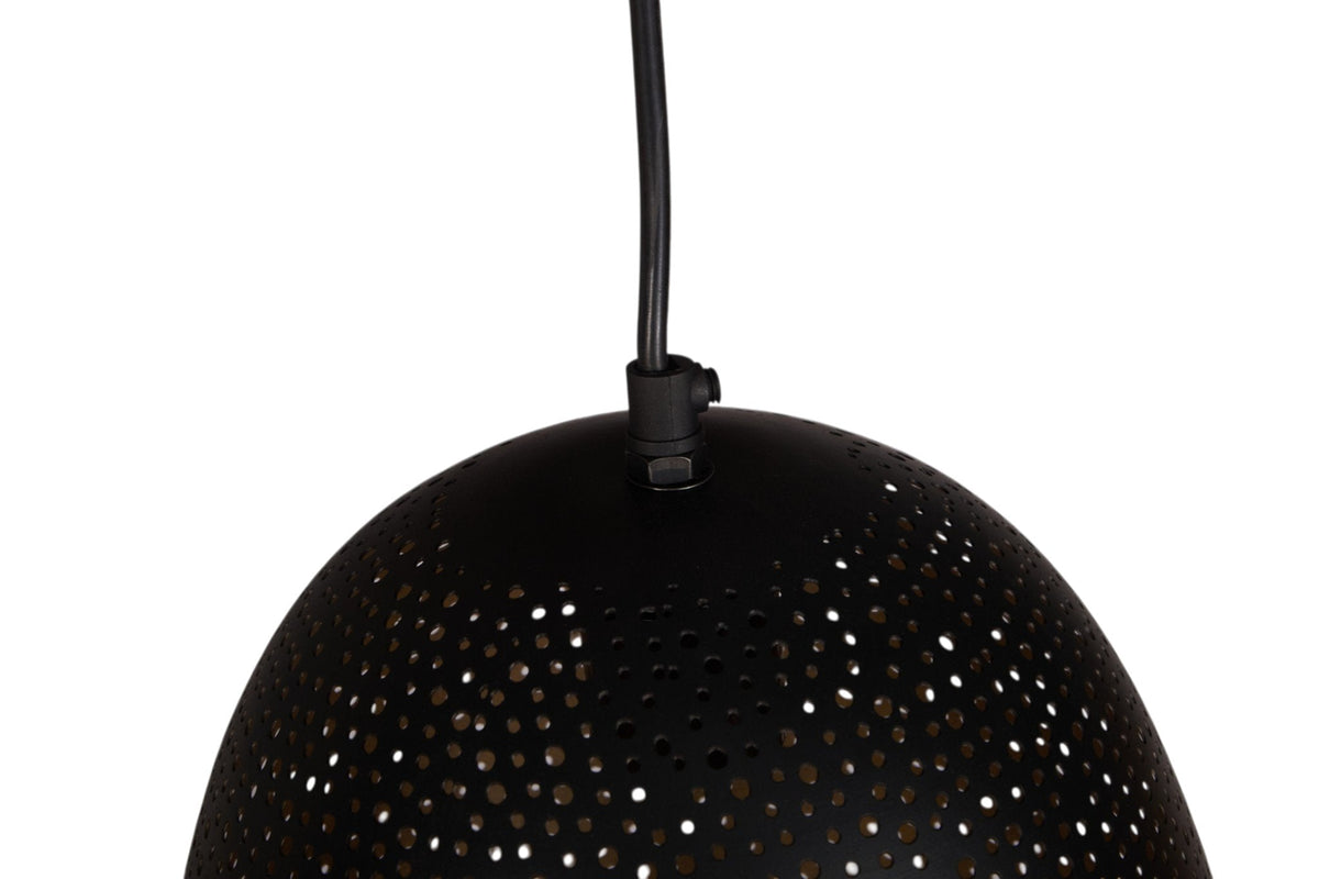 Perforated Iron Dome Pendant Light by Studio Vastu