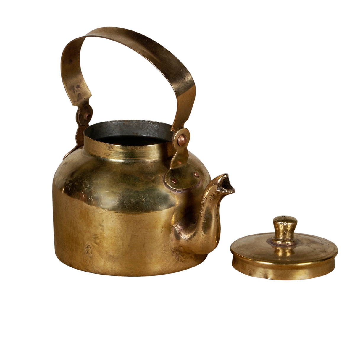 Polished Brass Tea Kettle by Studio Vastu