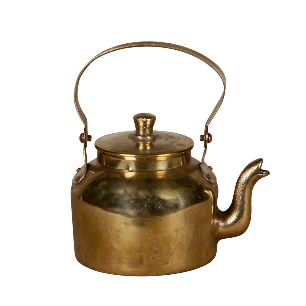 Polished Brass Tea Kettle by Studio Vastu