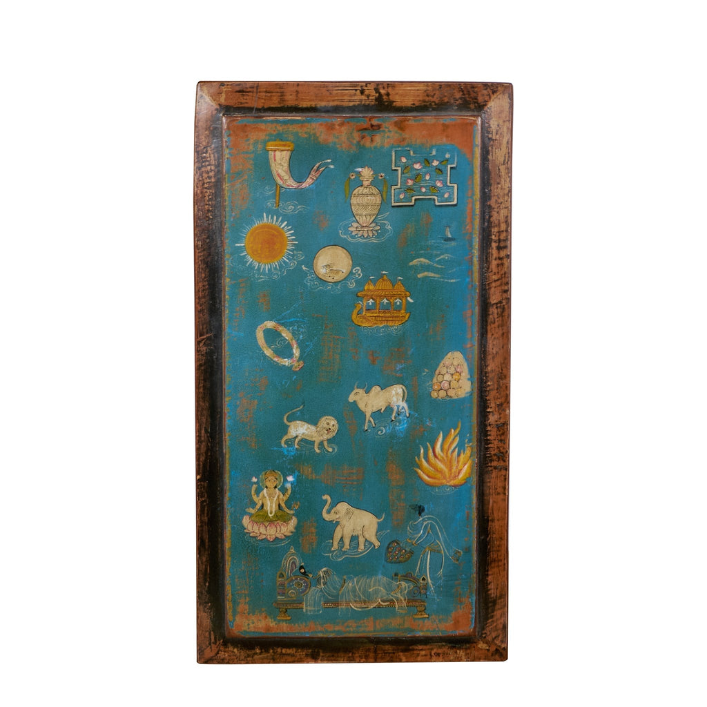 Queen Trishala Dream Painted Wood Panel by Studio Vastu