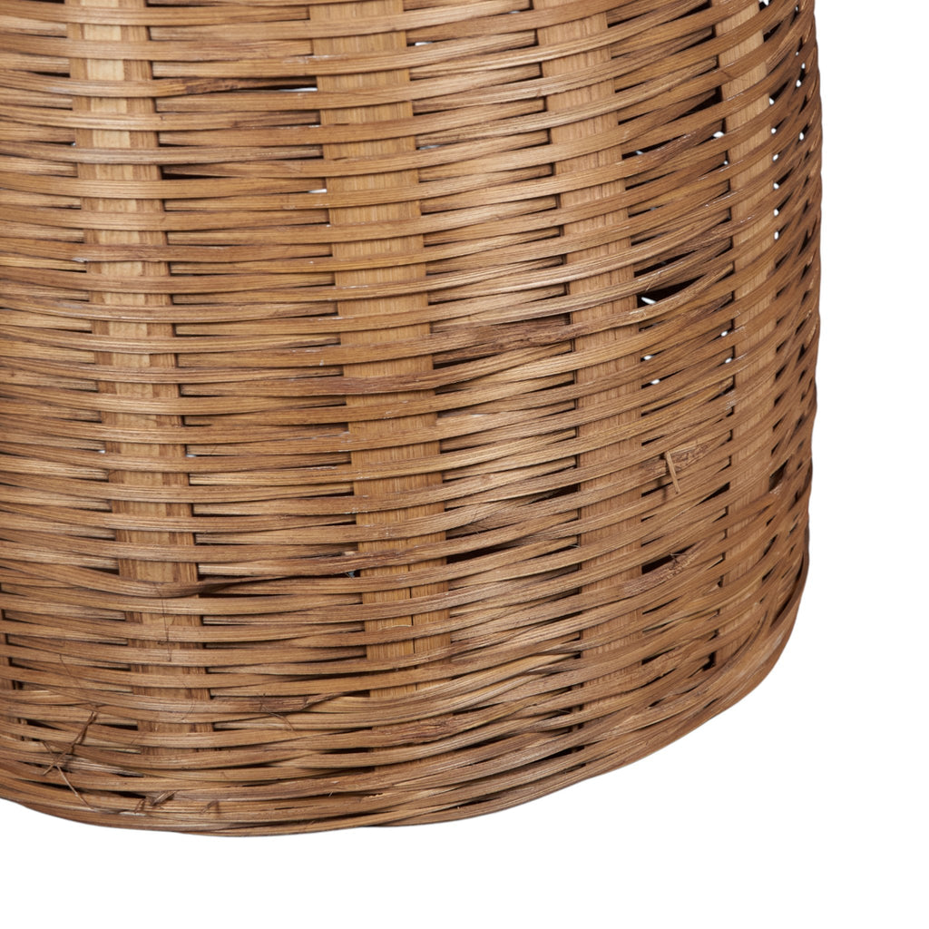 Rattan and Mango Wood Pendant Light by Studio Vastu