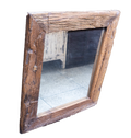 Reclaimed Sleeper Wood Wall Mirror by Studio Vastu