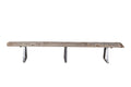 Reclaimed Teak Beam Bench with Iron Legs by Studio Vastu