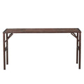 Reclaimed Wood & Iron Folding Console by Studio Vastu