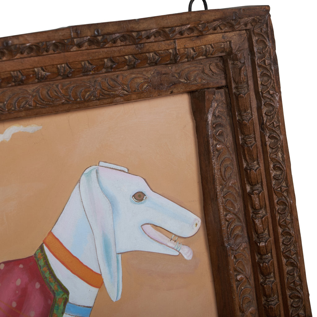 Royal Dog Canvas and Wood Wall Art
