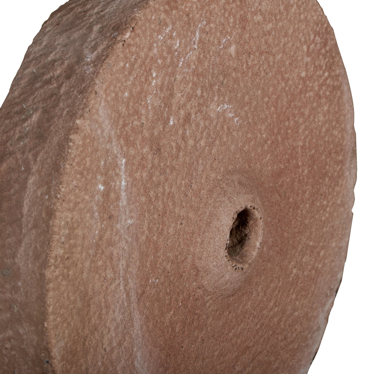 Sandstone Grinding Wheel on Iron Stand by Studio Vastu