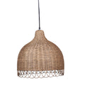 Scalloped Rattan Dome Pendant Light by Studio Vastu