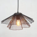 Scalloped Steel Wire Pendant Light by Studio Vastu
