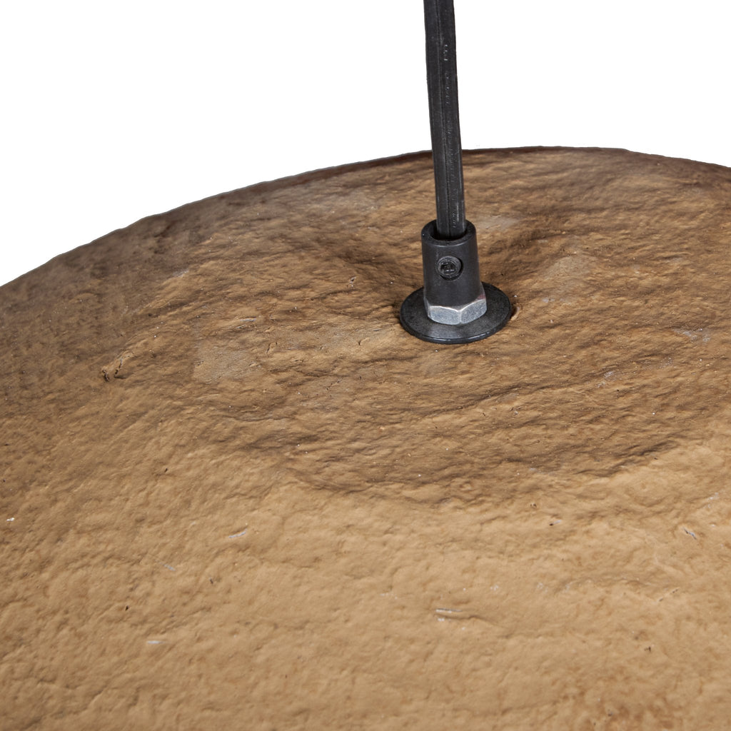 Sculpted Papier-Mâché Earth Pendant Light by Studio Vastu