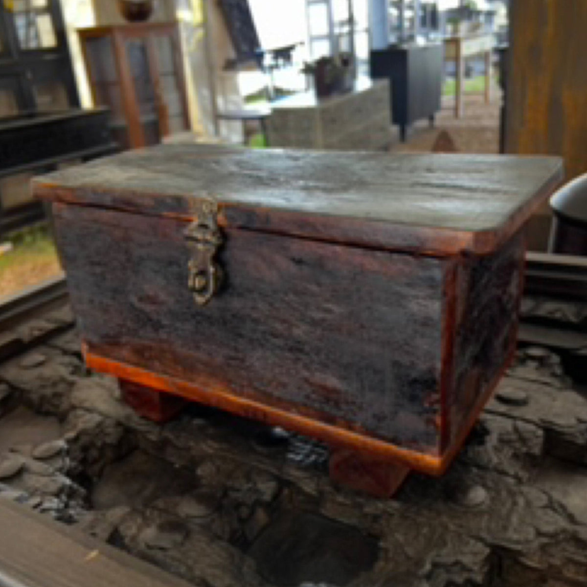 Small Wooden Keepsake Chest by Studio Vastu