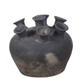 Smoked Charcoal Multi-Spout Clay Vase by Studio Vastu