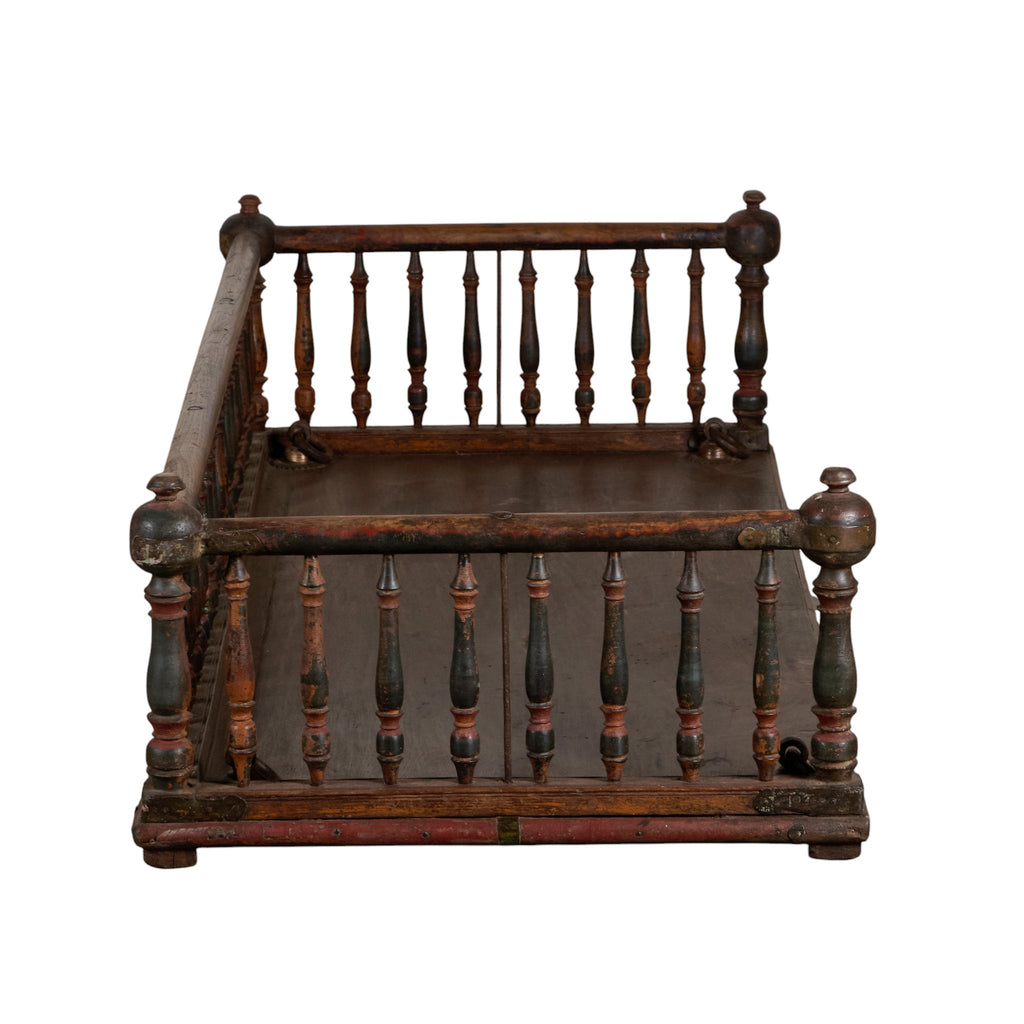Spindle Teak Indian Jhoola Swing by Studio Vastu