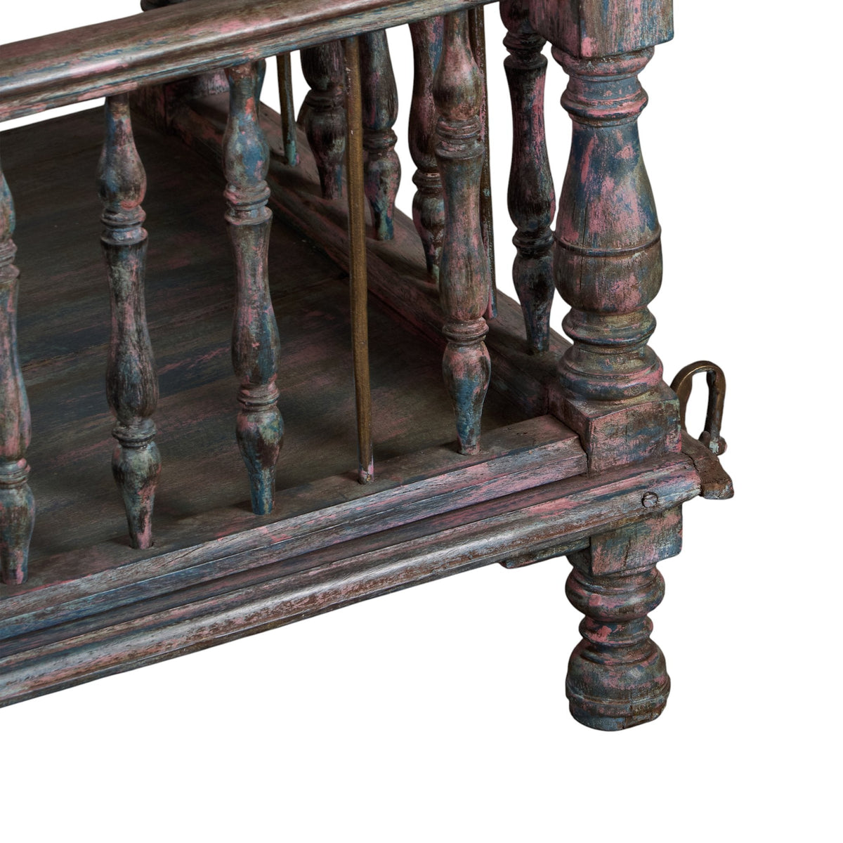 Spindle Wood and Iron Jhula Swing by Studio Vastu