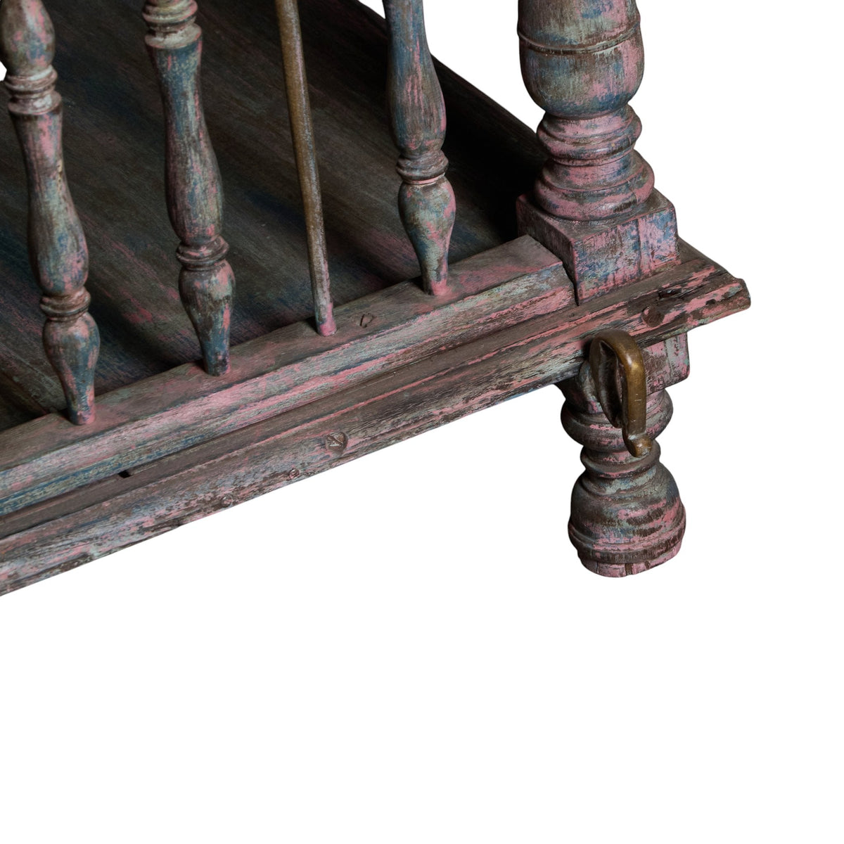 Spindle Wood and Iron Jhula Swing by Studio Vastu