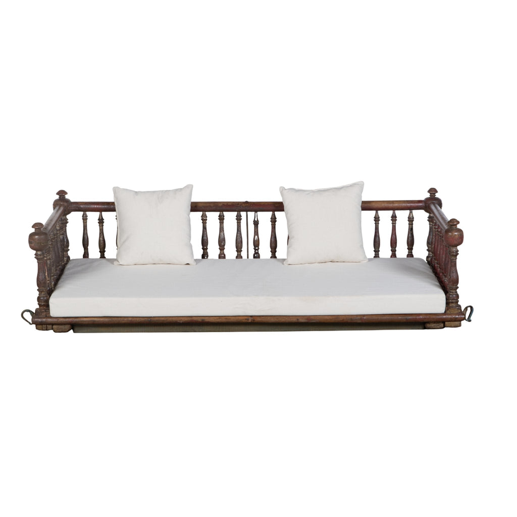 Spindle Wood and Iron Jhula Swing by Studio Vastu