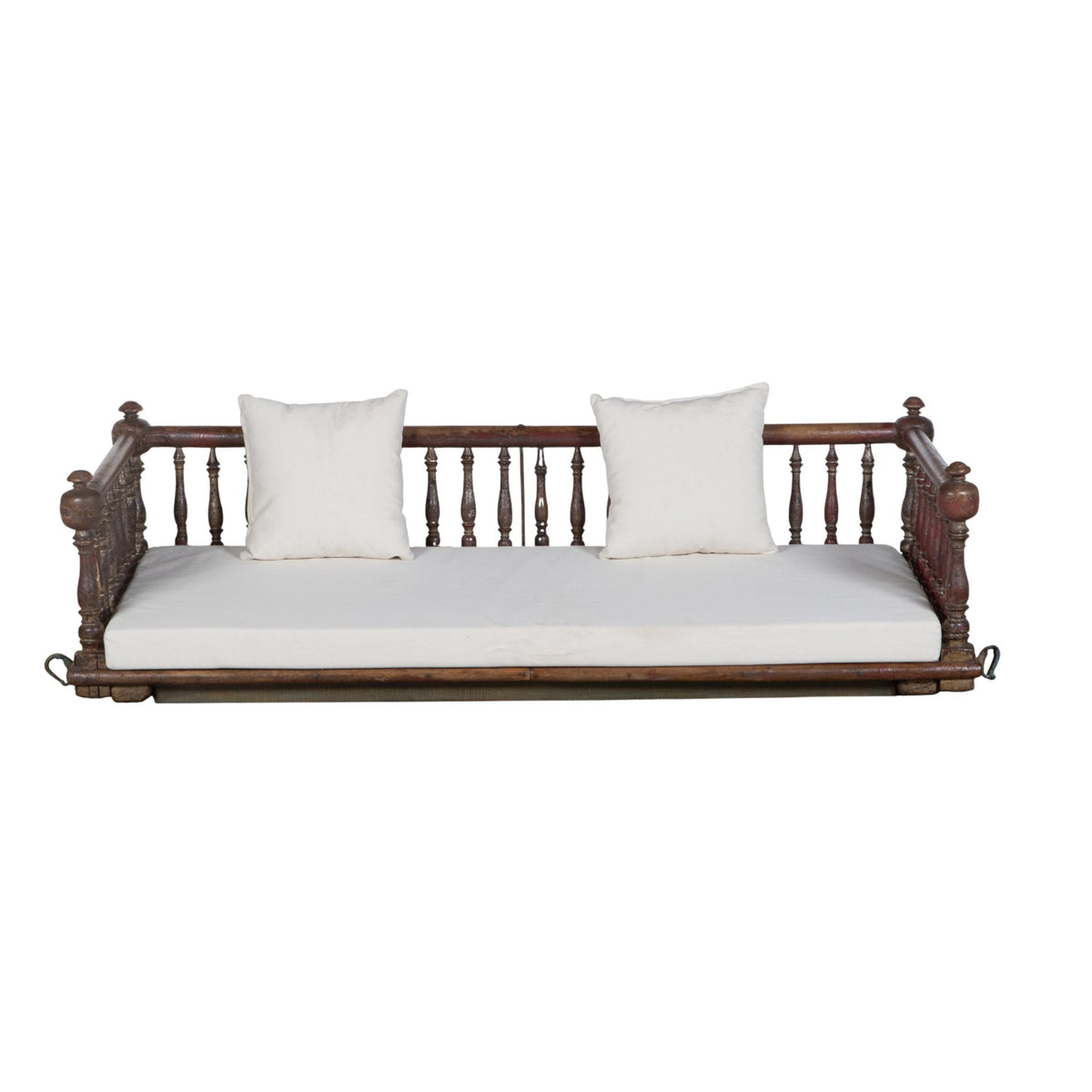 Spindle Wood and Iron Jhula Swing by Studio Vastu