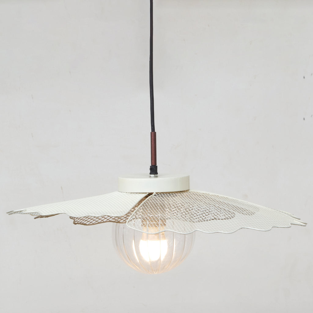 Steel Mesh Floral Pendant Light by Studio Vastu