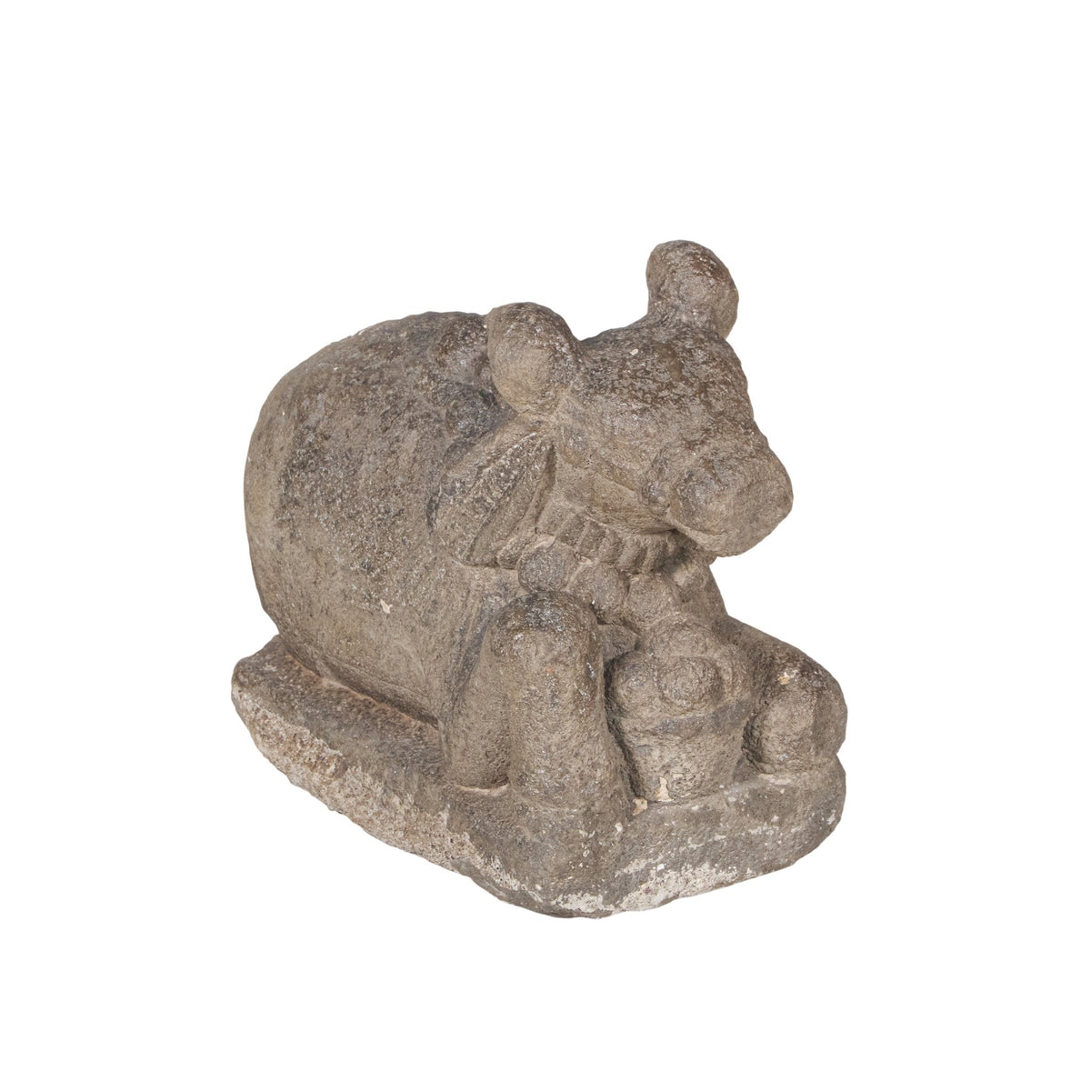Stone Nandi Bull Statue by Studio Vastu