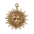 Surya Sun Brass Wall Medallion by Studio Vastu