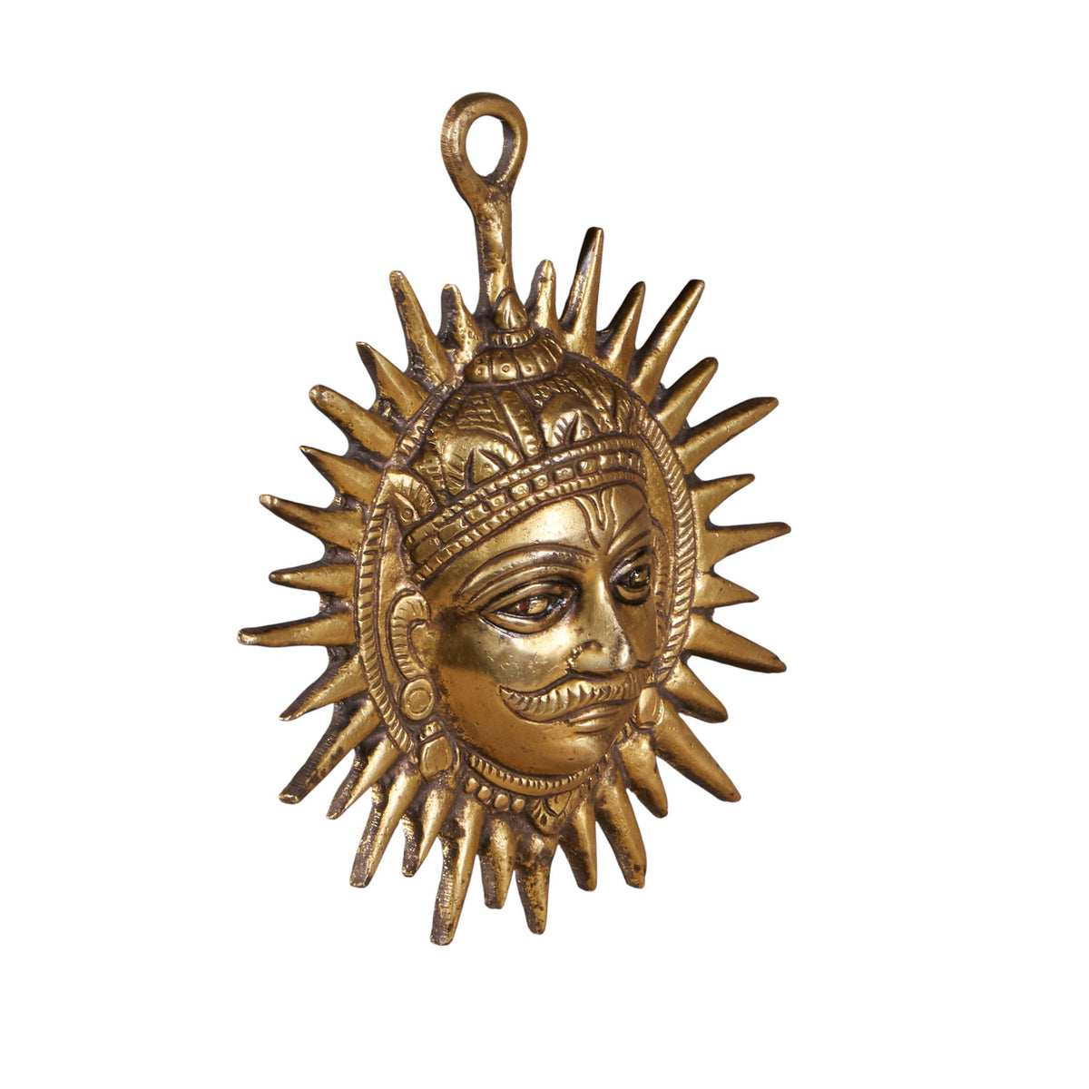 Surya Sun Brass Wall Medallion by Studio Vastu