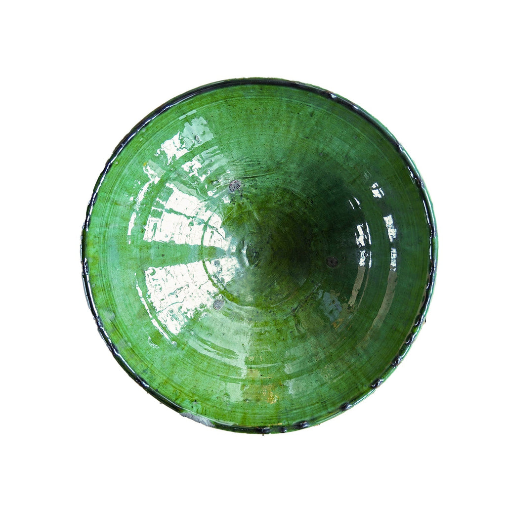 Tamegroute Green Ceramic Bowl by Studio Vastu