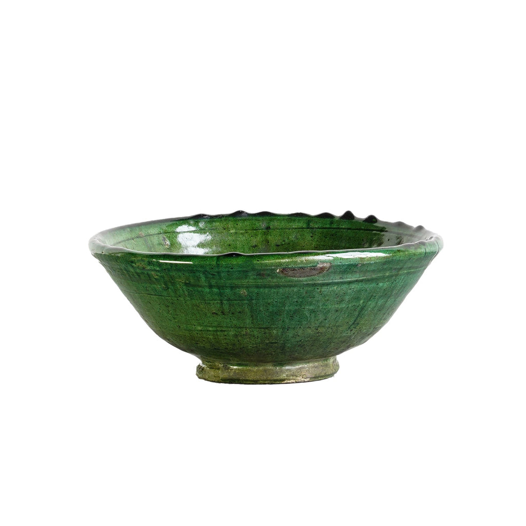 Tamegroute Green Ceramic Bowl by Studio Vastu