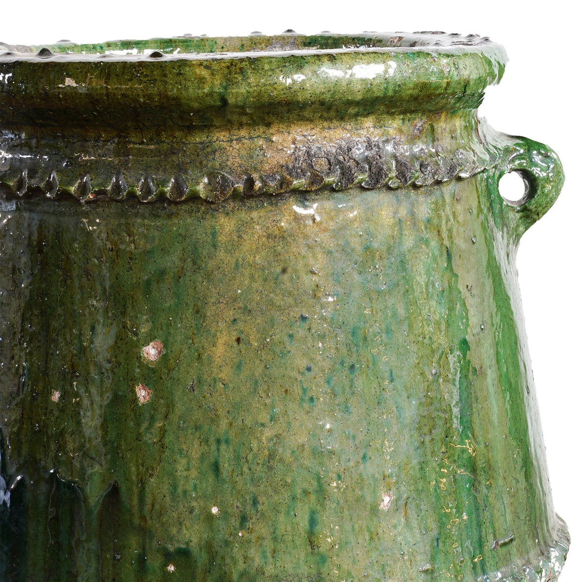 Tamegroute Mustard Handle Pot Small by Studio Vastu