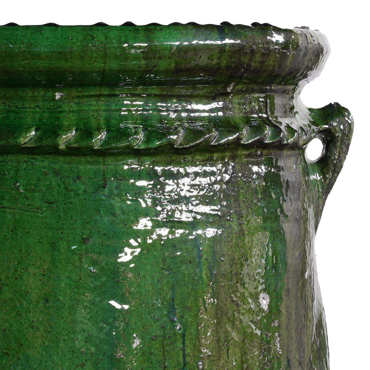 Tamegroute Mustard Handle Pot Small by Studio Vastu