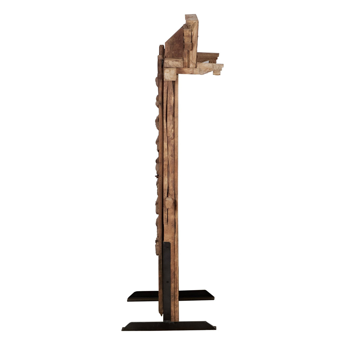 Teak and Iron Studded Haveli Window Frame by Studio Vastu