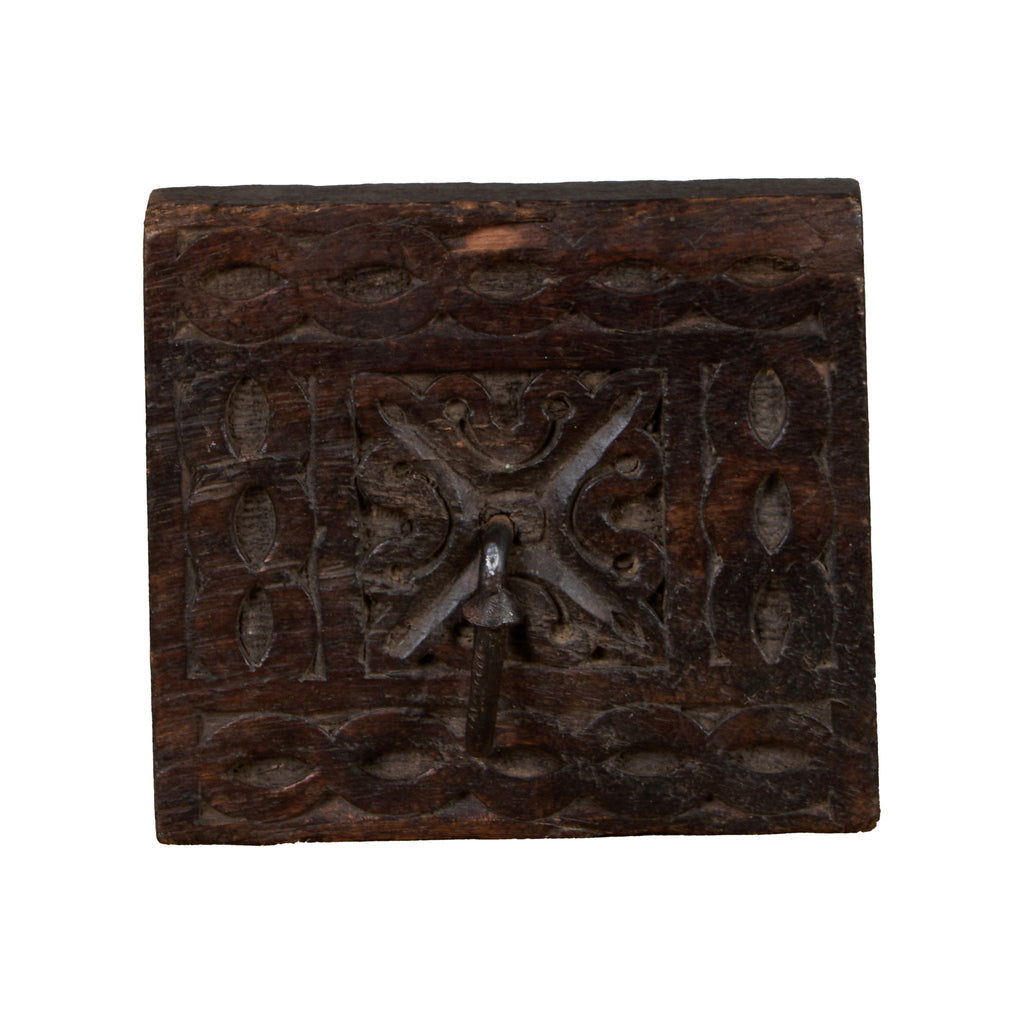 Teak and Iron Wall Hook Set by Studio Vastu
