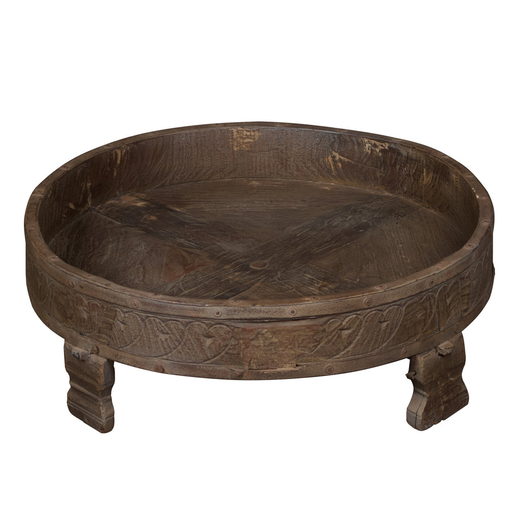 Teak Indian Chakki Table by Studio Vastu