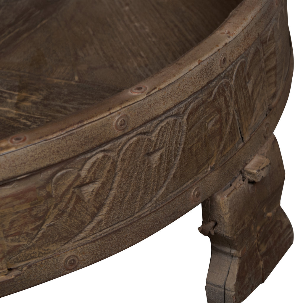 Teak Indian Chakki Table by Studio Vastu