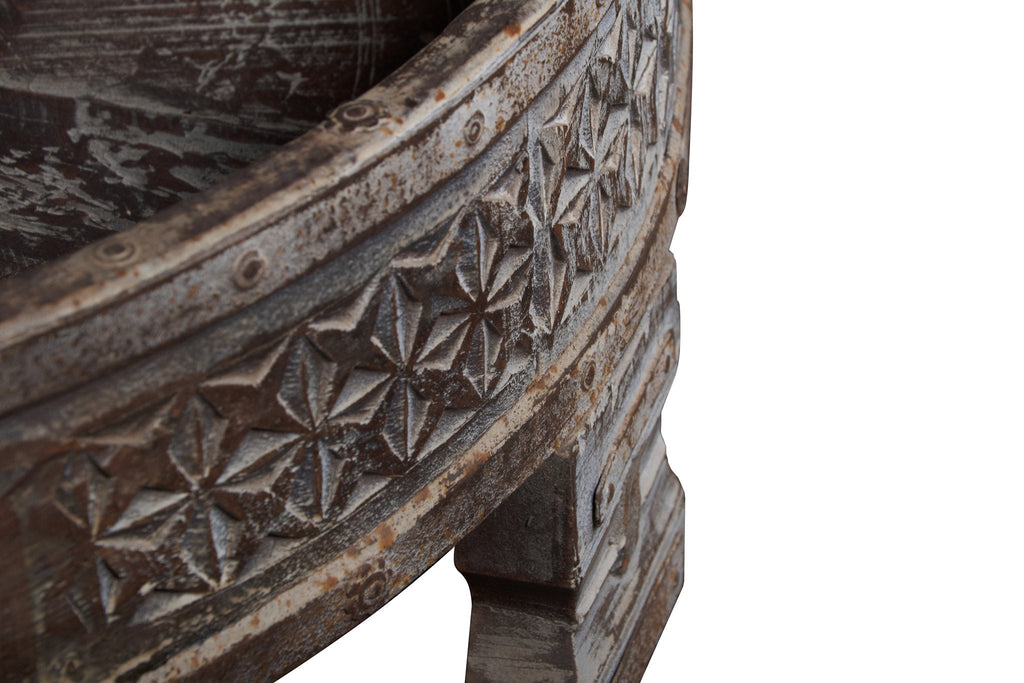 Teak Indian Chakki Table by Studio Vastu