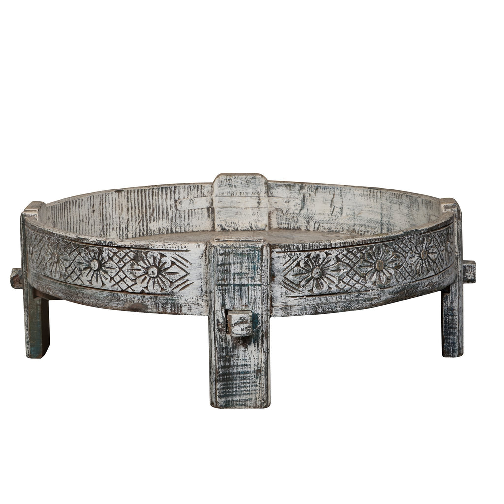Teak Indian Chakki Table by Studio Vastu